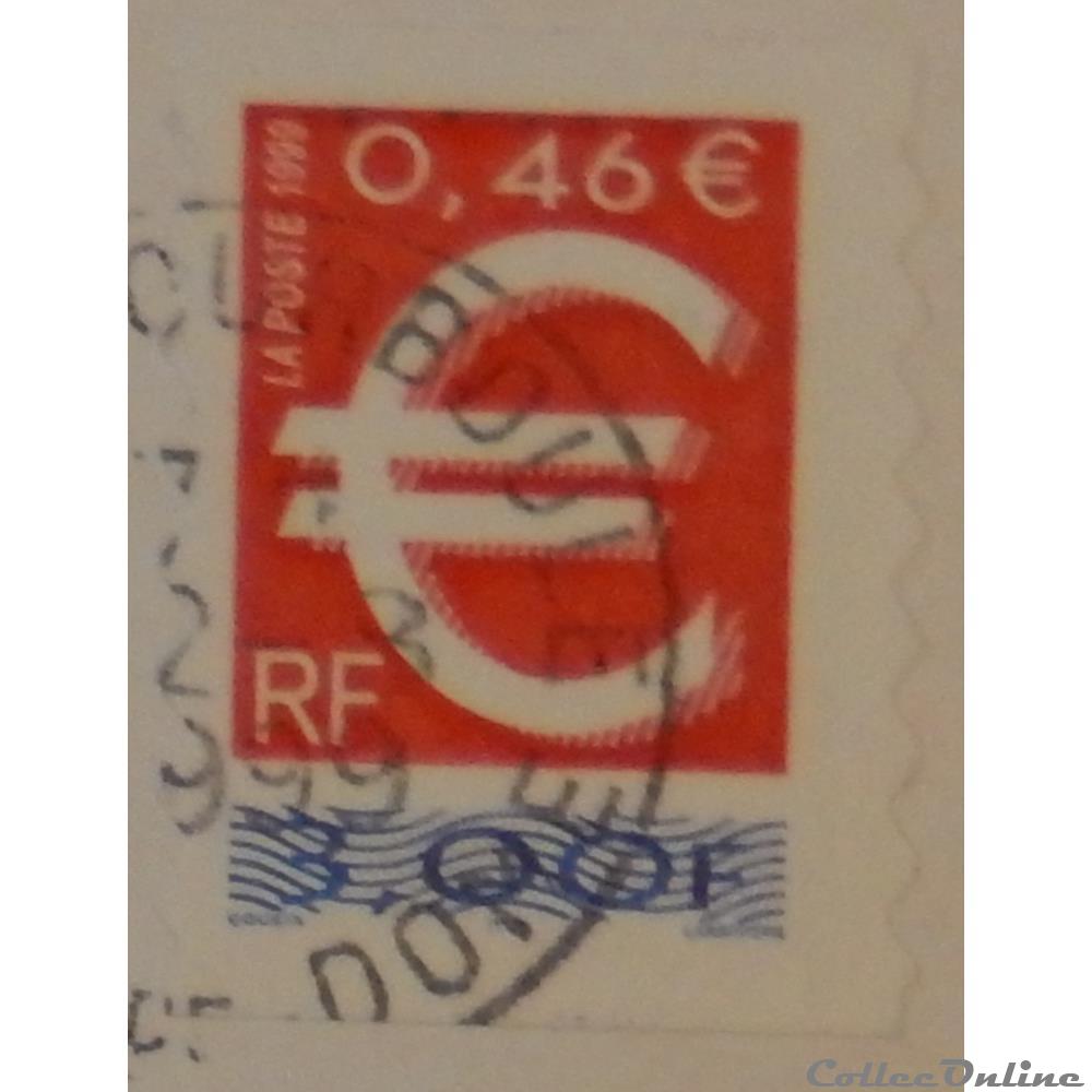 AA00024 €uros 0.46€ - 3F00 de 1999 3 timbre france aa00024 uros 0 46 3f00 de 1999