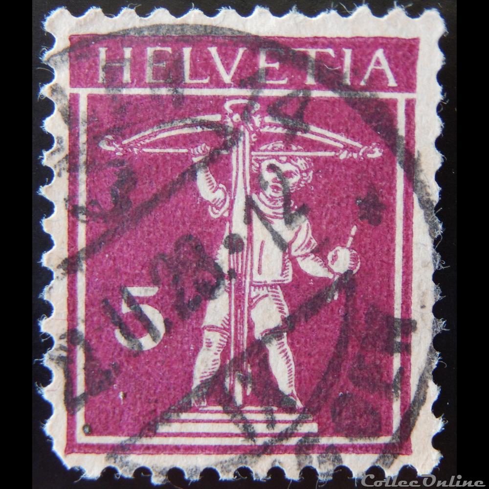 Suisse 00198 fils de William Tell 5cts de 1927 timbre europe suisse 00198 fils de william tell 5cts de 1927