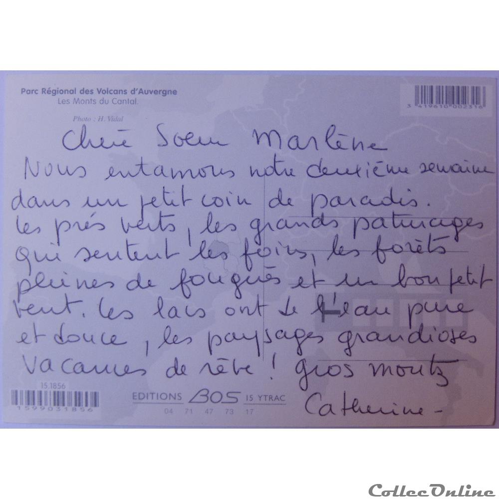 CP du Cantal, Les Monts du Cantal carte postale france auvergne cp du cantal les monts du cantal