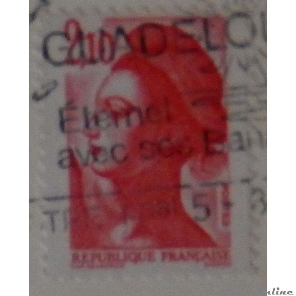 02319 La République, type Liberté - 2F10 rouge de 1984 3 timbre france 02319 la republique type liberte 2f10 rouge de 1984