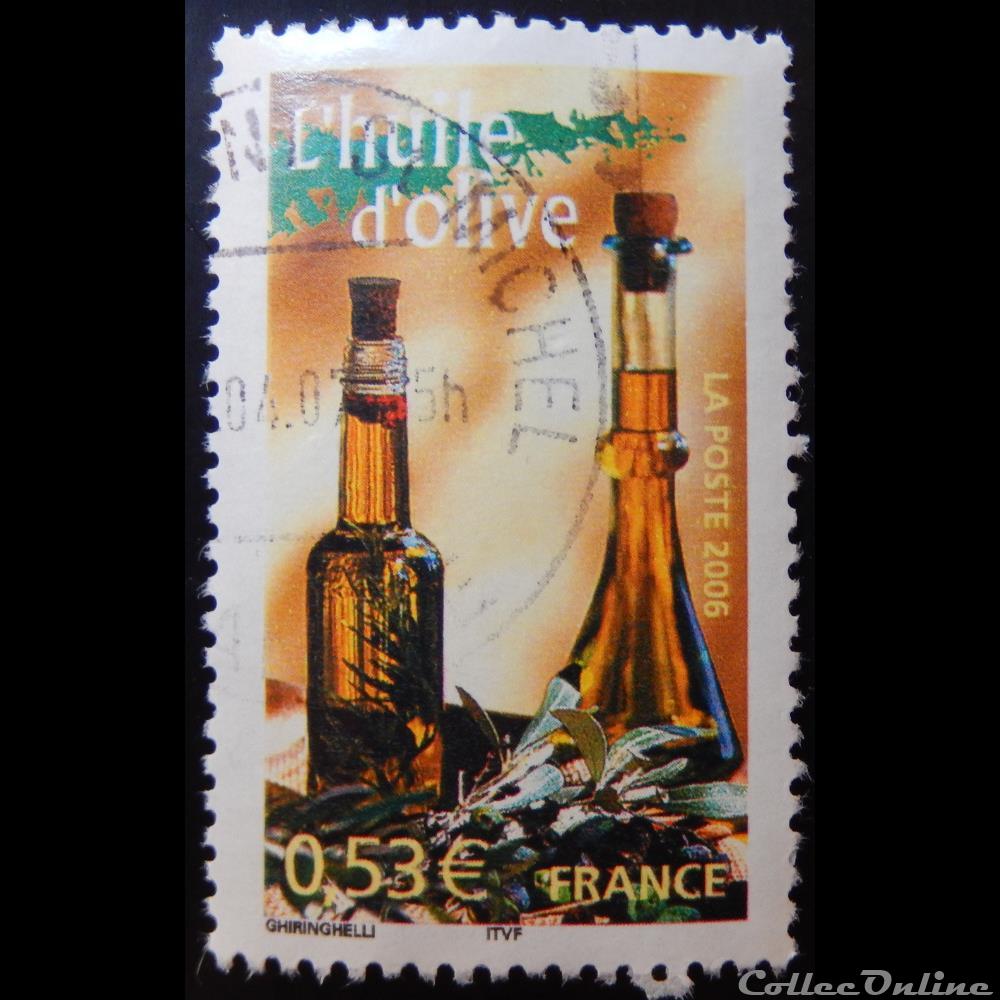 03886 La France à vivre L'huile d'olive 0.53€ timbre 03886 la france a vivre huile olive 0 53