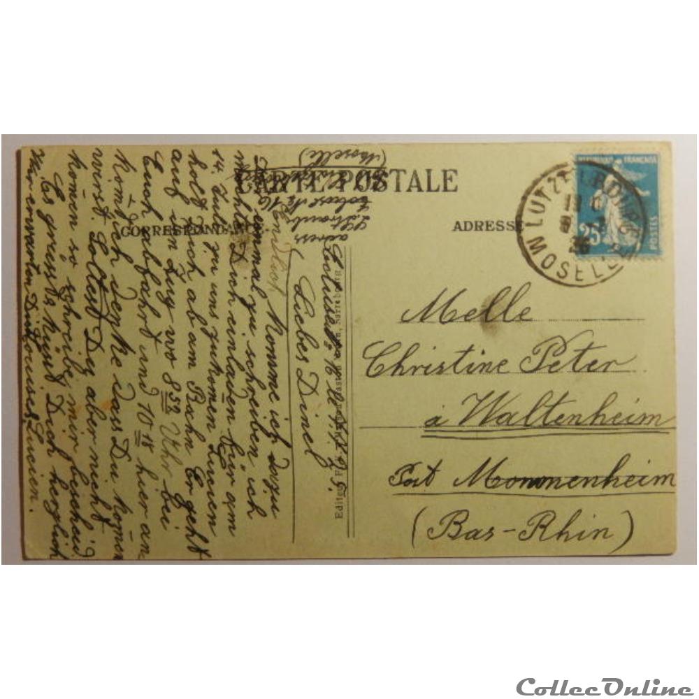 carte postale france lorraine cpa de moselle hoffmuhl