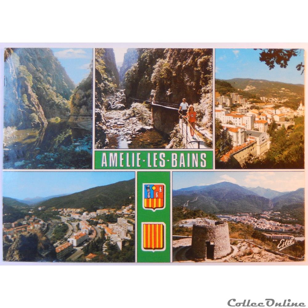 carte postale france midi cp des pyrenees orientales amelie les bains