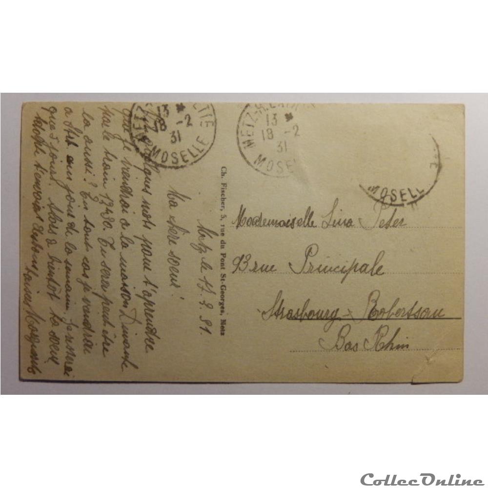 CPA de Moselle, Metz carte postale france lorraine cpa de moselle metz