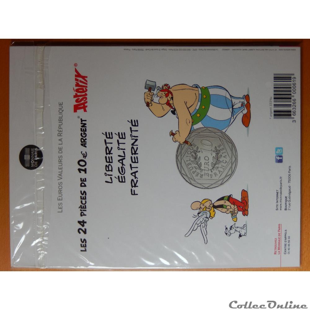 Album "Astérix et les valeurs de la république" monnaie france italie album asterix et les valeurs de la republique