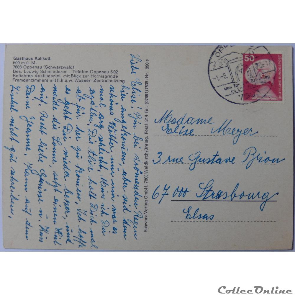 CP d'Allemagne, Bade-Wurtemberg, Oppenau carte postale europe midi pyrenee cp allemagne bade wurtemberg oppenau