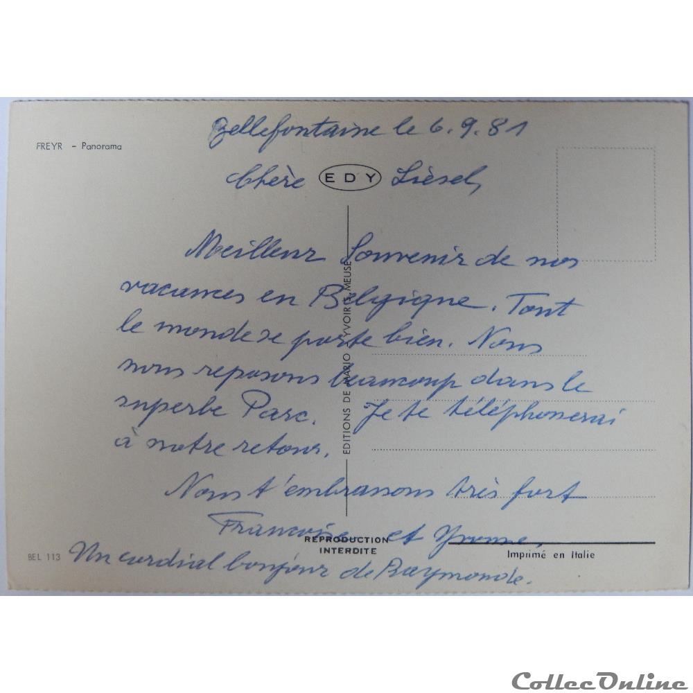 CP de Belgique, Wallonie, Hastière carte postale europe franche comte cp de belgique wallonie hastiere