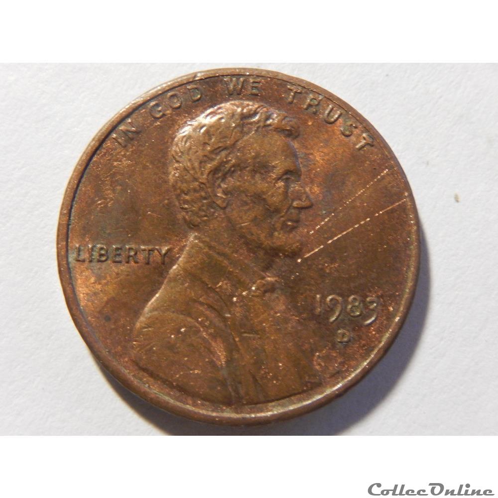 1 cent de 1983 D 2 monnaie monde etat uni 1 cent de 1983 d