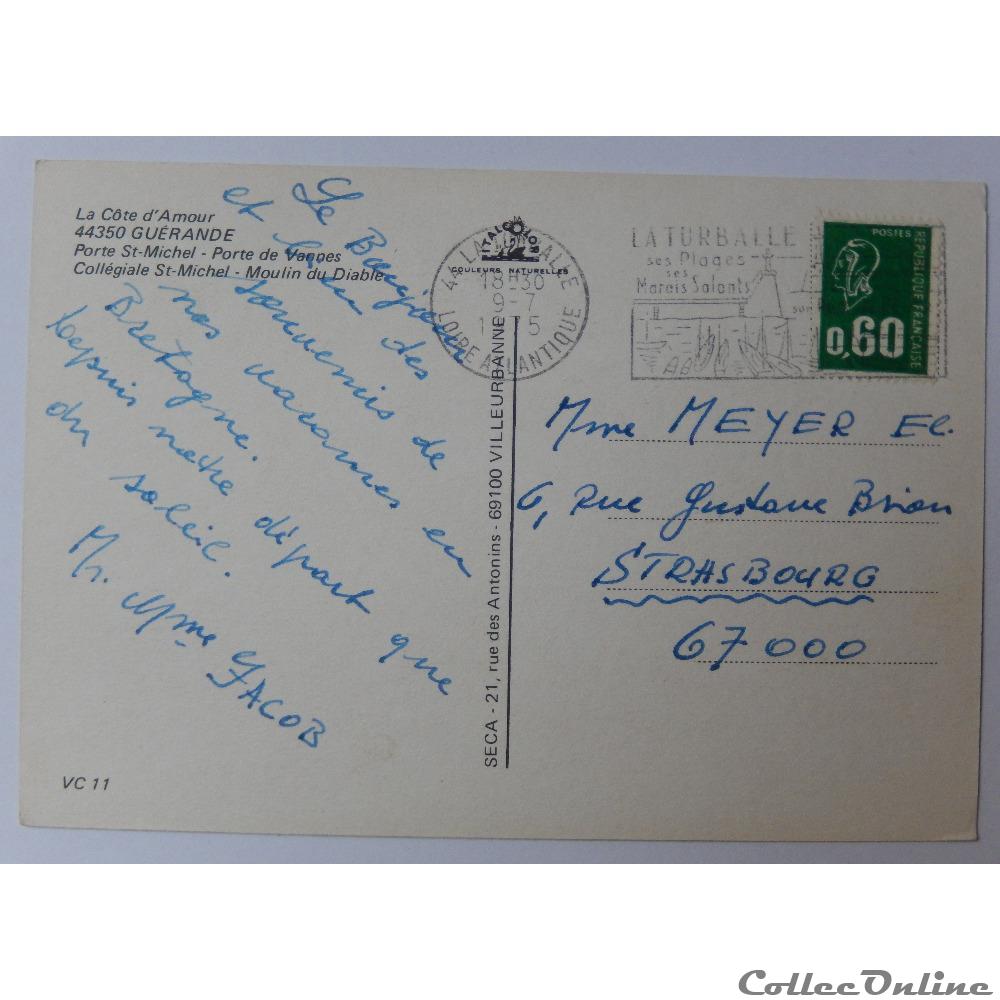 carte postale france pay cp de loire atlantique guerande