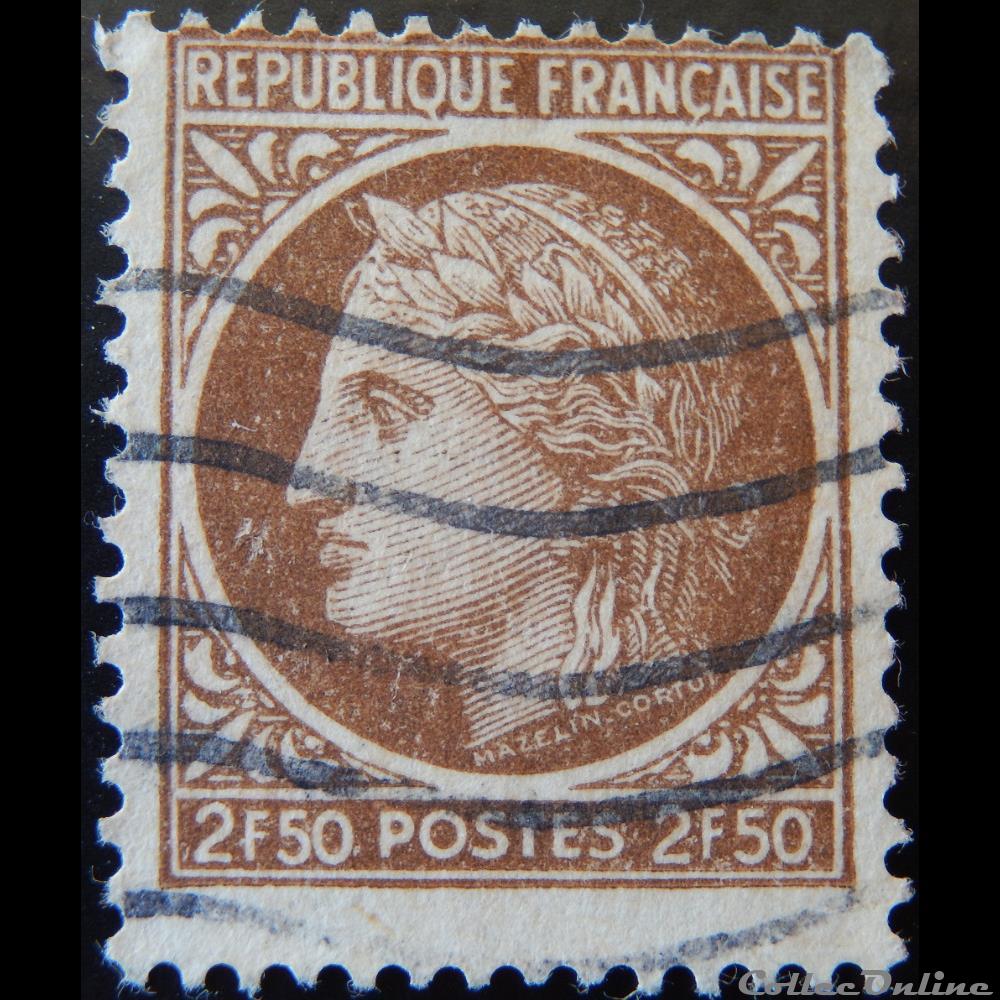 00681 Cérès de Mazelin 2F50 brun timbre france 00681 ceres de mazelin 2f50 brun