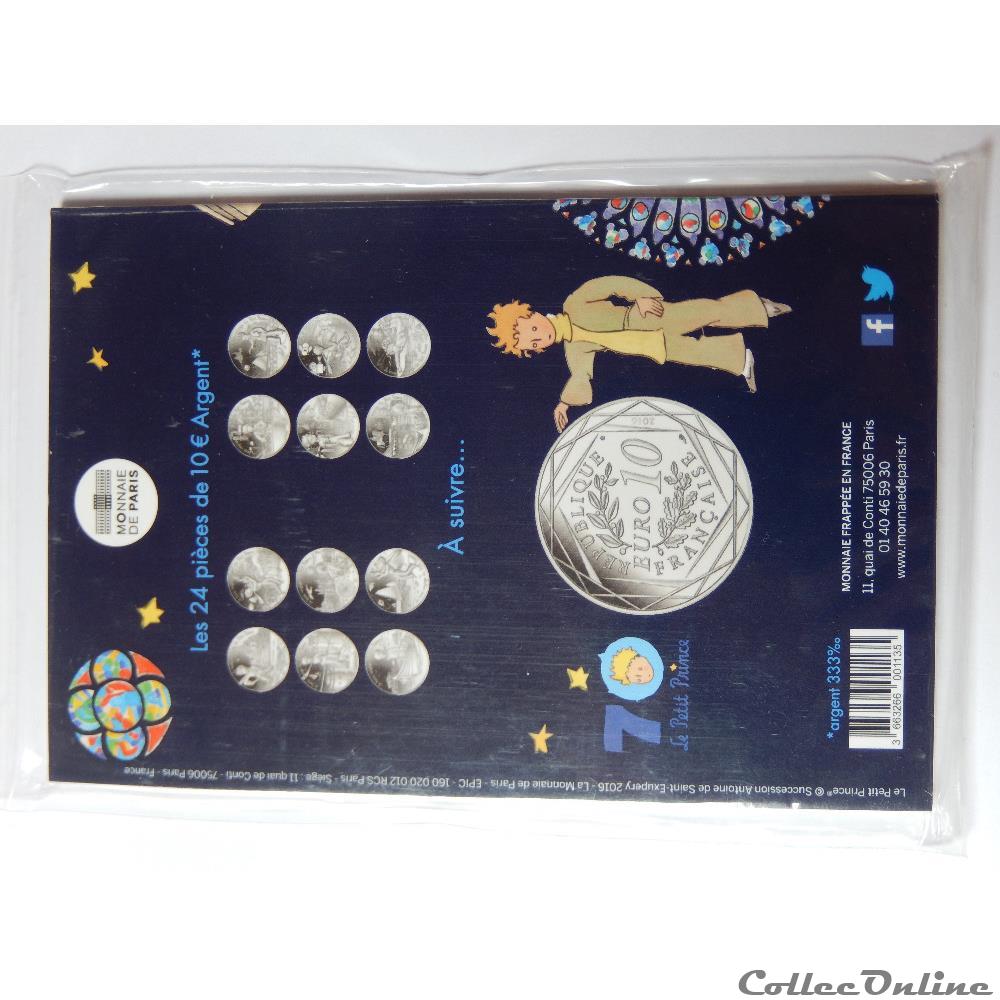 10 euros, le beau voyage du Petit Prince, visite Notre-Dame 3 monnaie france 10 euros le beau voyage du petit prince visite notre dame