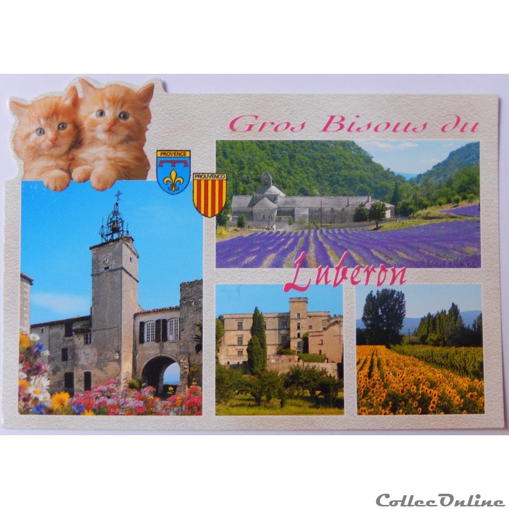 CP du Vaucluse, le Lubéron carte postale france provence cote azur cp du vaucluse le luberon