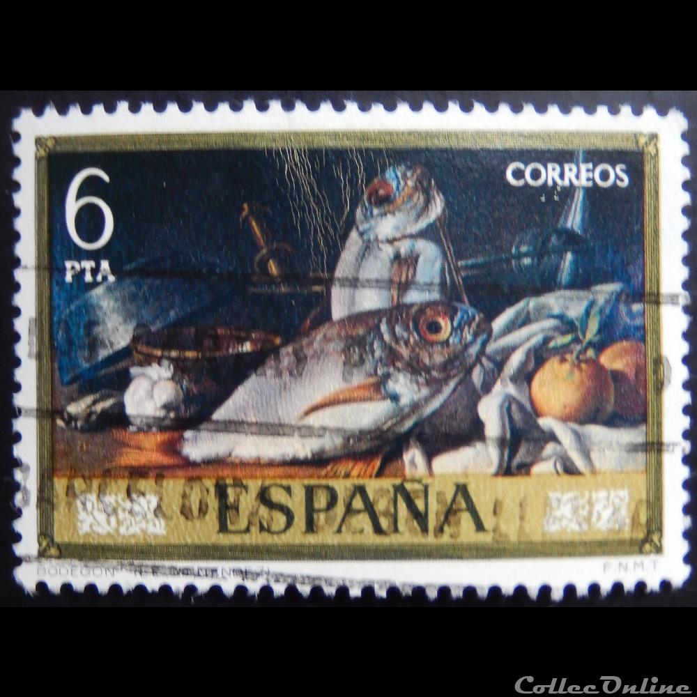 Espagne 02010 peinture de L. E. Menéndez 6Ptas de 1976 timbre europe espagne 02010 peinture de l e menendez 6ptas de 1976