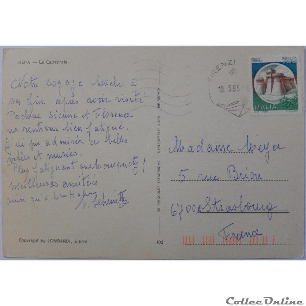 CP d'Italie, Toscane, Sienne carte postale europe provence cote d azur cp italie toscane sienne