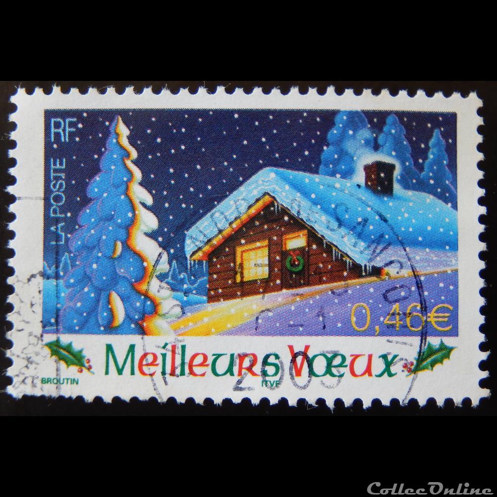 03533 Meilleurs voeux 0.46€ timbre france 03533 meilleurs voeux 0 46