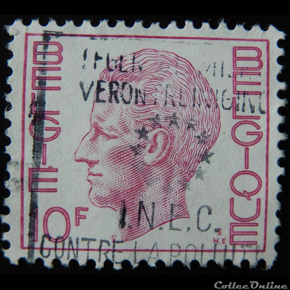 timbre europe belgique 01584 roi baudouin 10f de 1971