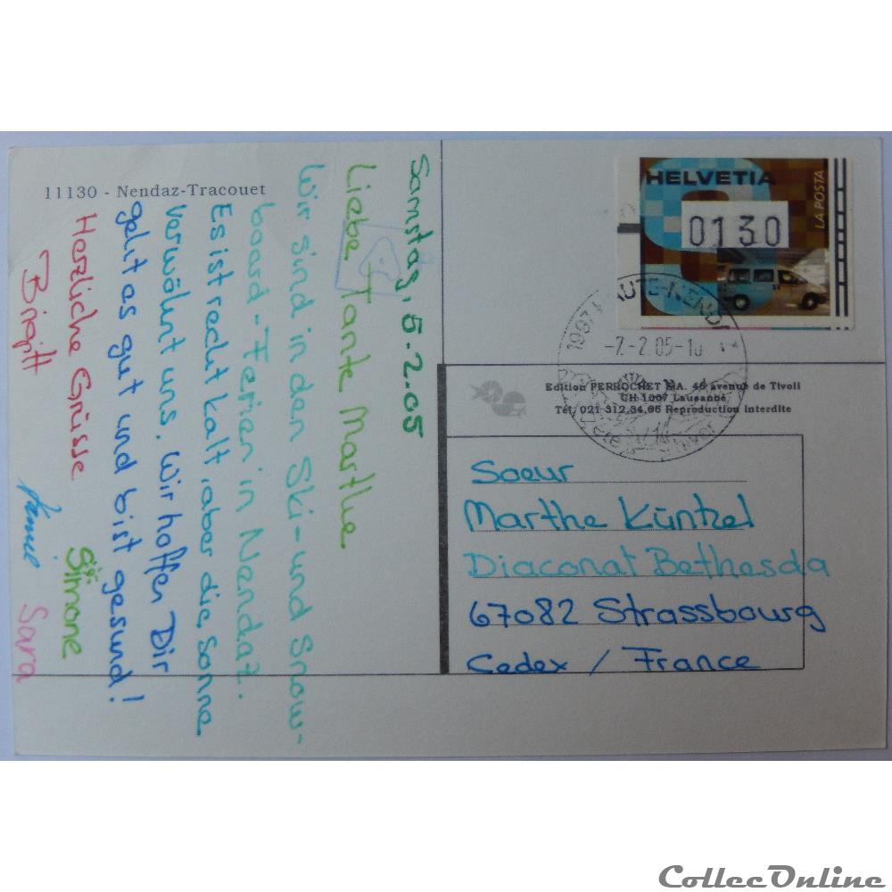 CP de Suisse, Le Valais, Nendaz-Tracouet carte postale europe rhone alpe cp de suisse le valais nendaz tracouet