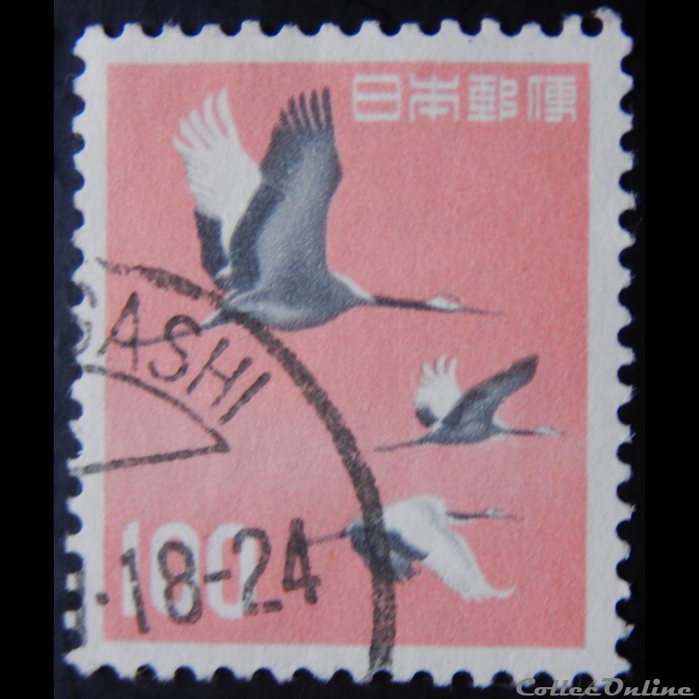 Japon 00844A Grue du Japon 100 Yen de 1968 timbre asie japon 00844a grue du japon 100 yen de 1968