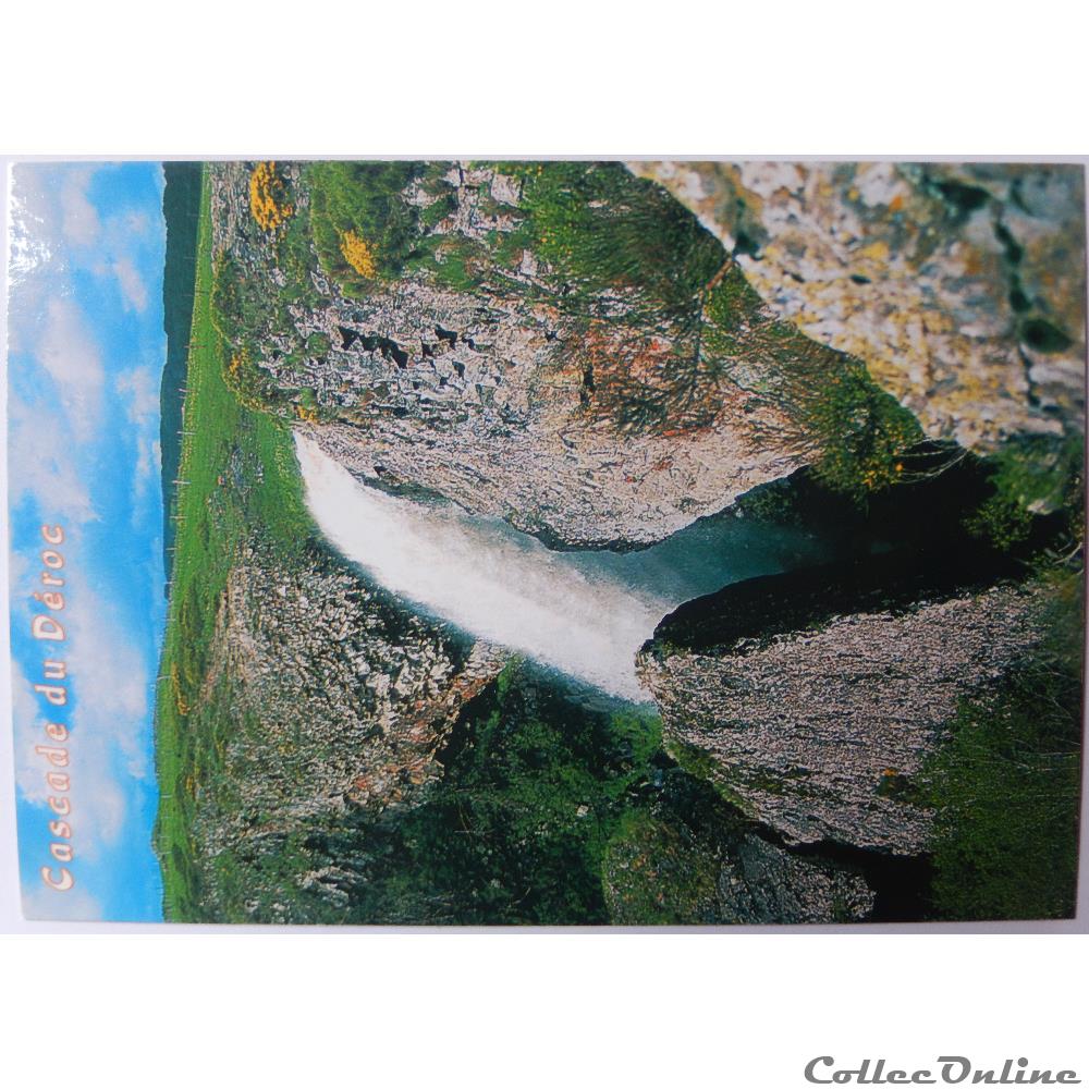 carte postale france languedoc roussillon cp de lozere cascade du deroc