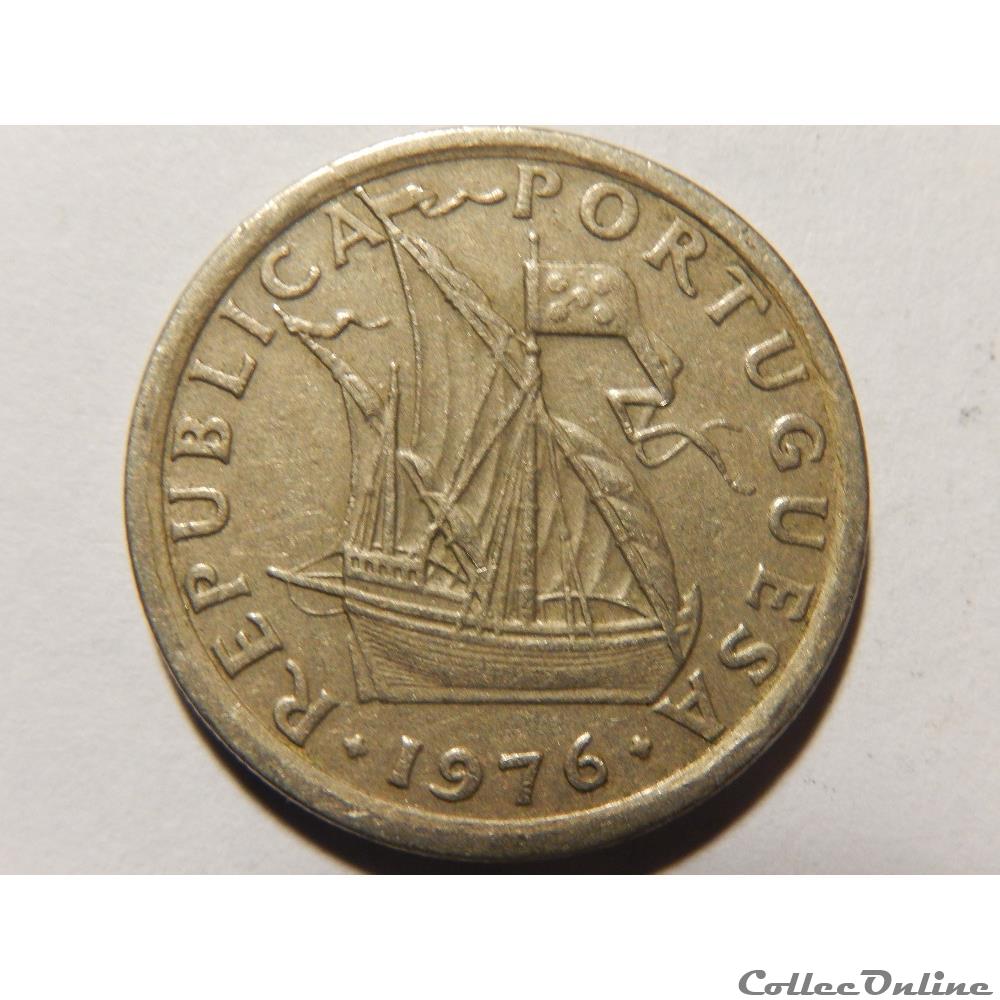 Portugal, 2.5 escudos de 1976 2 monnaie monde portugal 2 5 escudos de 1976