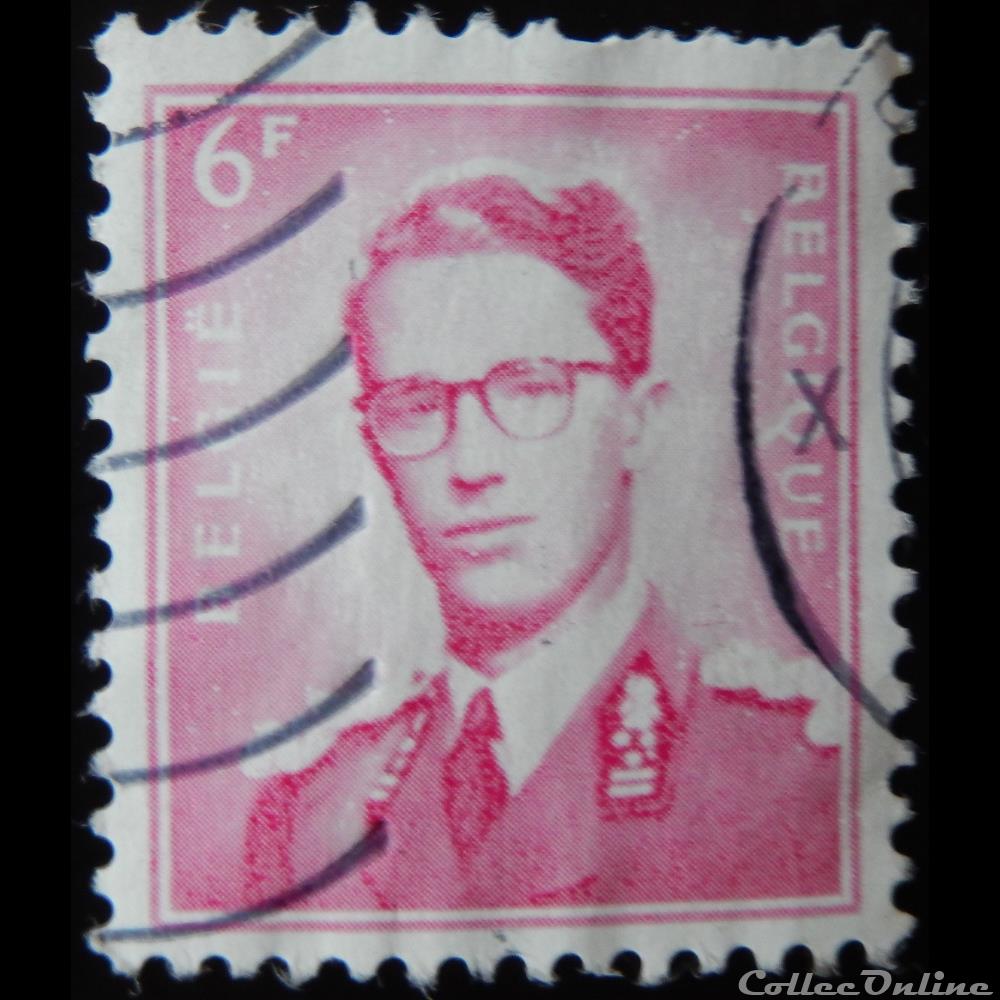 Belgique 01069 roi Baudouin 6F de 1958 timbre europe belgique 01069 roi baudouin 6f de 1958