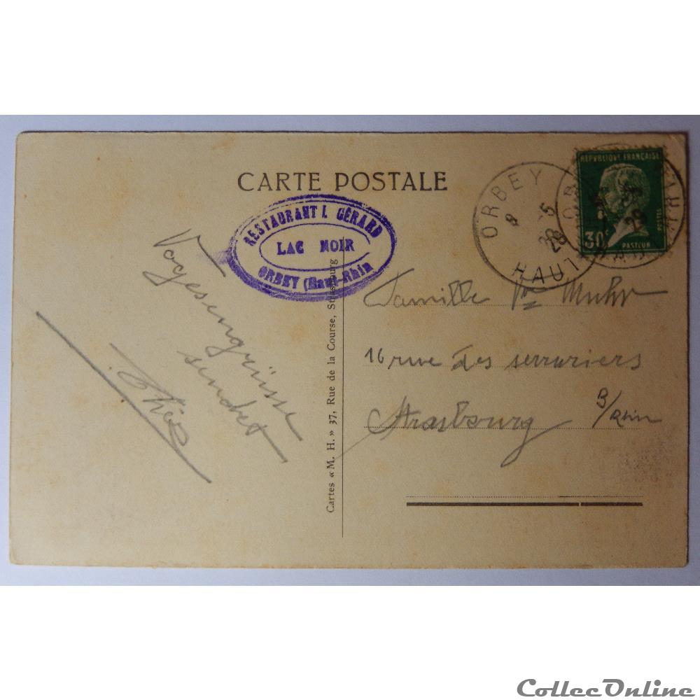 CPA du Lac Blanc, rocher de Hans, Haut-Rhin carte postale france alsace cpa du lac blanc rocher de hans haut rhin
