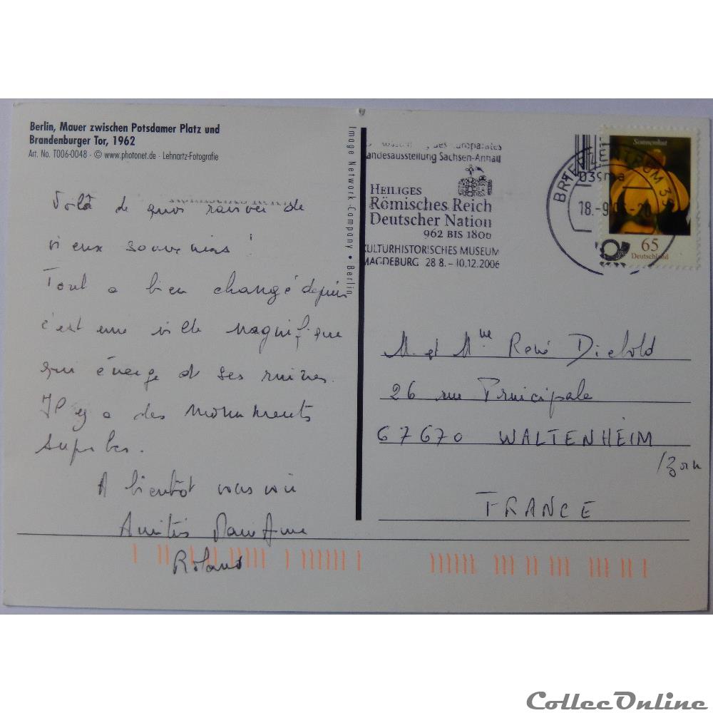 CP d'Allemagne, Berlin carte postale europe alsace cp allemagne berlin