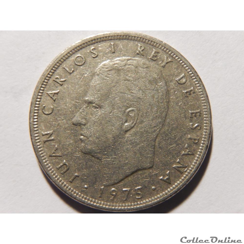 monnaie monde espagne 5 pesetas de 1975