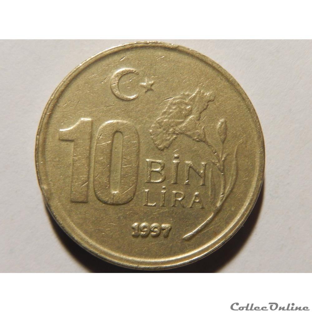 10 bin lira de 1997 monnaie monde turquie 10 bin lira de 1997