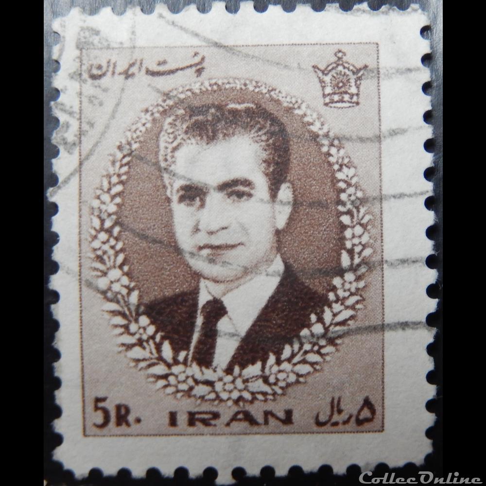Iran 01160 Mohammad Reza Shah Pahlavi 5R de 1966 timbre asie iran 01160 mohammad reza shah pahlavi 5r de 1966