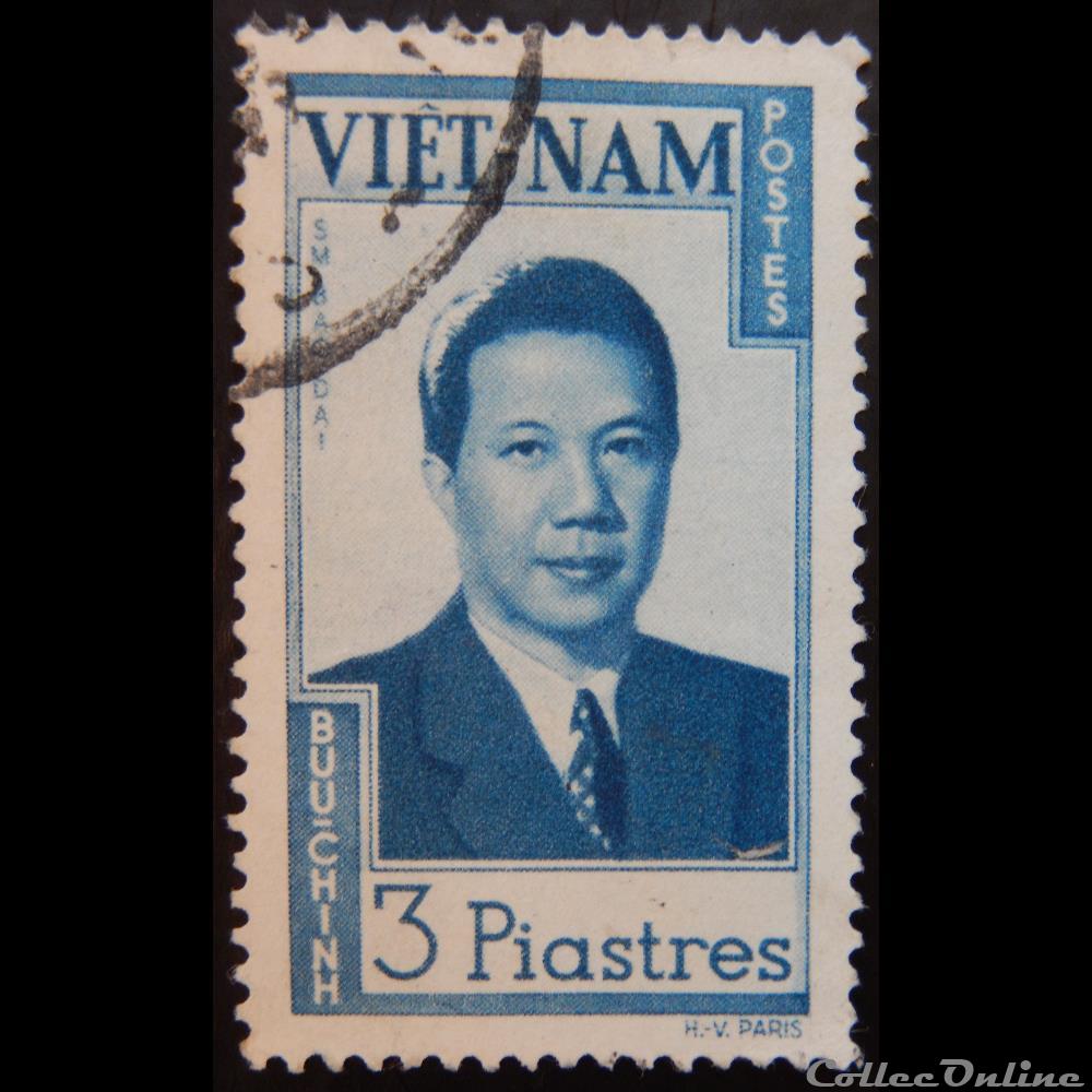 Viet-Nam 00009 empereur Bao Dai 3P de 1951 timbre asie viet nam 00009 empereur bao dai 3p de 1951