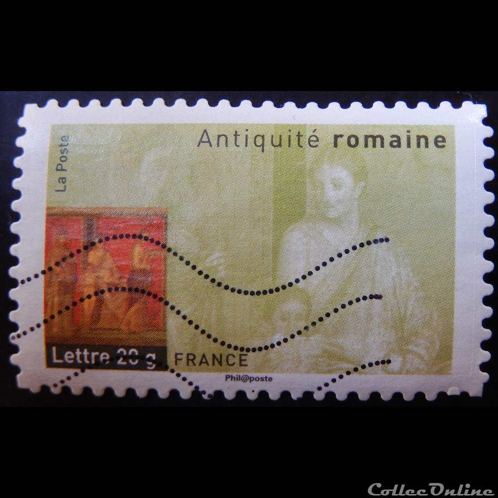 04005 Antiquité romaine Fresque de la villa des Mystères à Pompeï 20 gr timbre france 04005 antiquite romaine fresque de la villa des mysteres a pompei 20 gr
