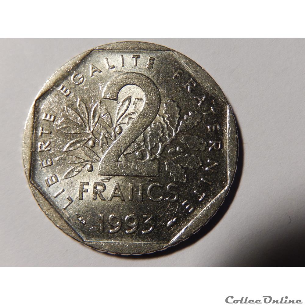 2 Francs Jean Moulin 1993 3 monnaie france moderne 2 francs jean moulin 1993