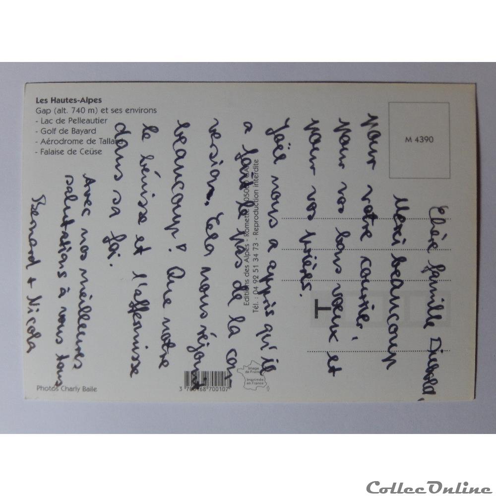 carte postale france provence cote azur cp des hautes alpes gap