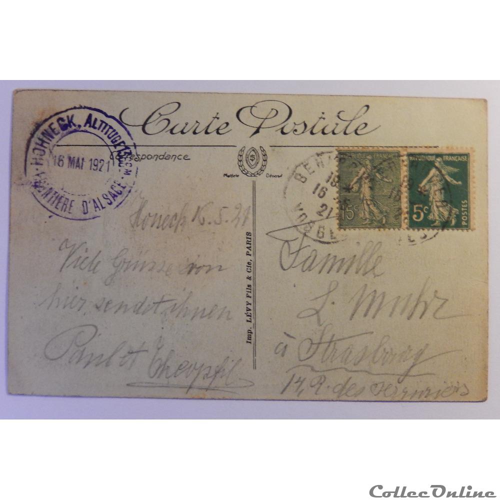 CPA du Hohneck, Haut-Rhin carte postale france alsace cpa du hohneck haut rhin