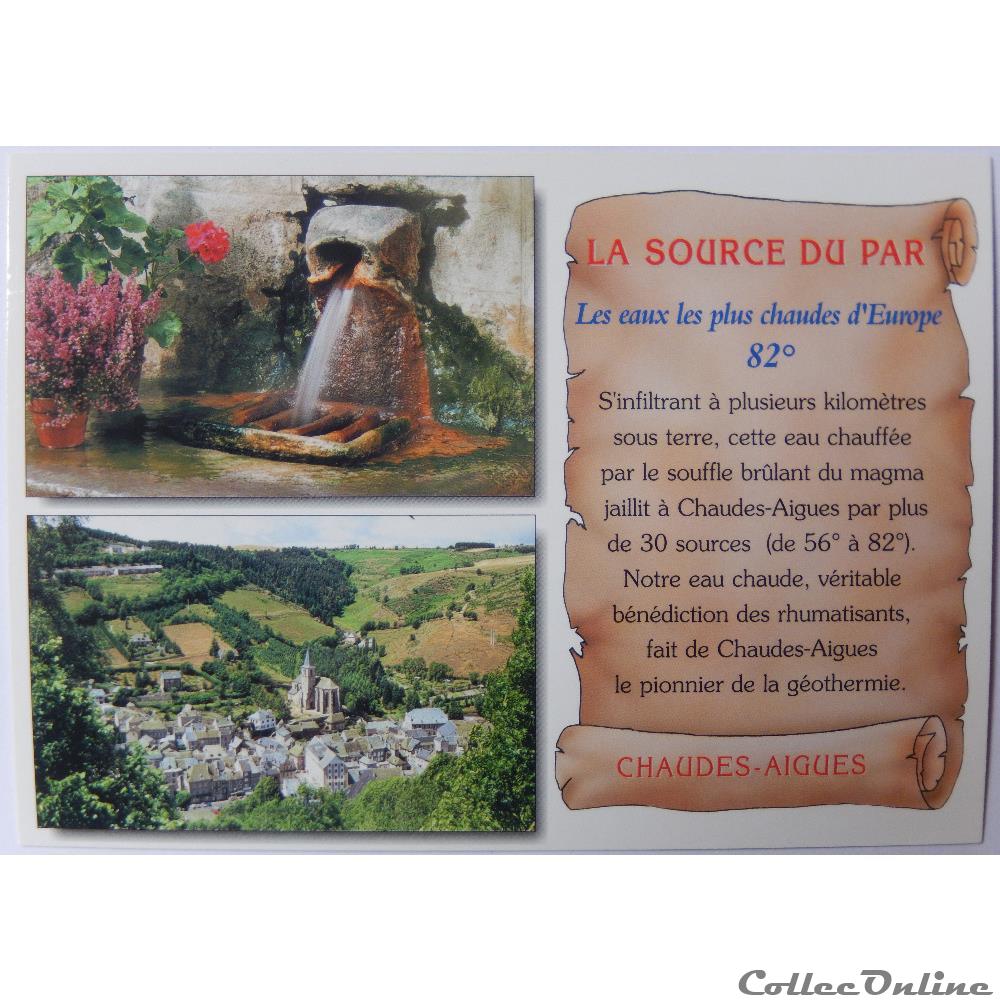 CP du Cantal, Chaudes-Aigues carte postale france auvergne cp du cantal chaudes aigues