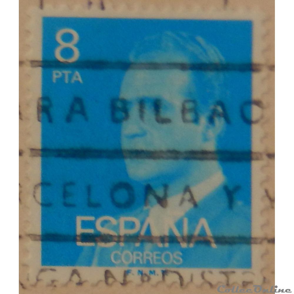 Espagne 02058 roi Juan Carlos I 8Ptas de 1977 3 timbre europe espagne 02058 roi juan carlos i 8ptas de 1977