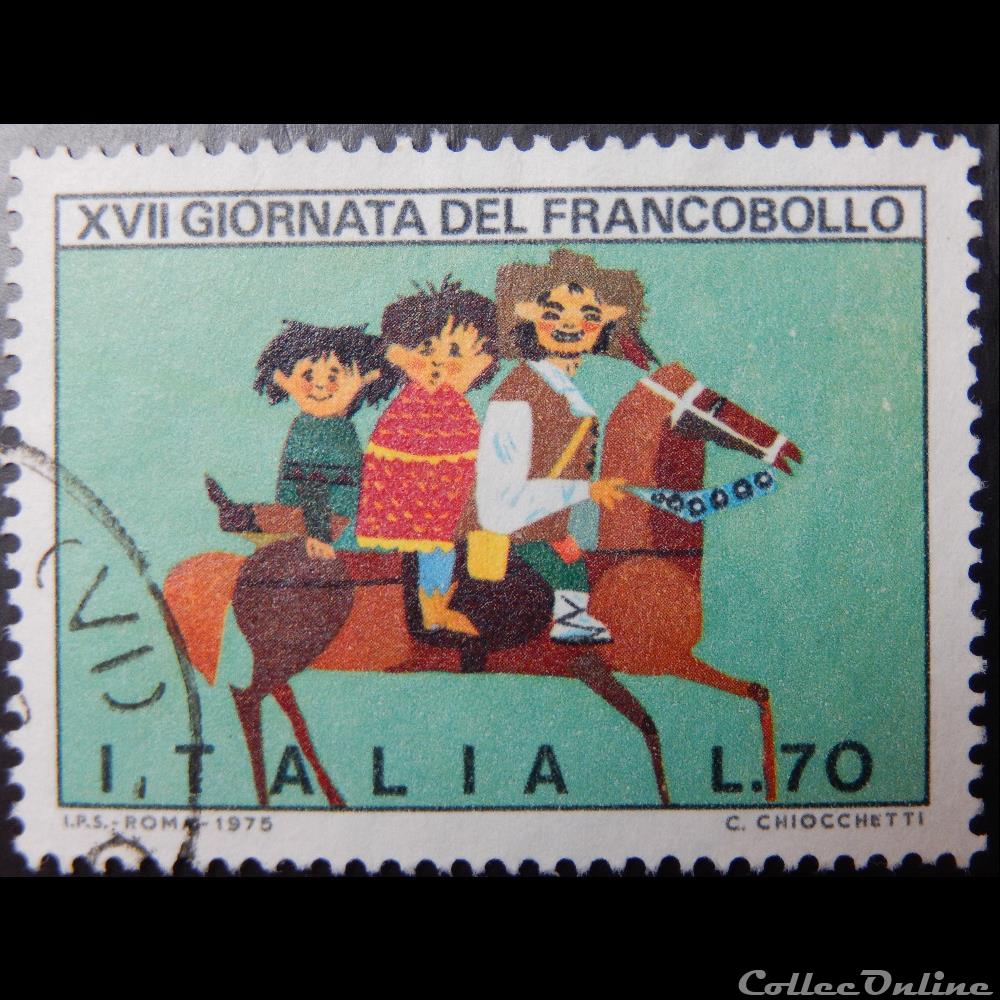 europe italie 01249 journee du timbre 70 lires de 1975