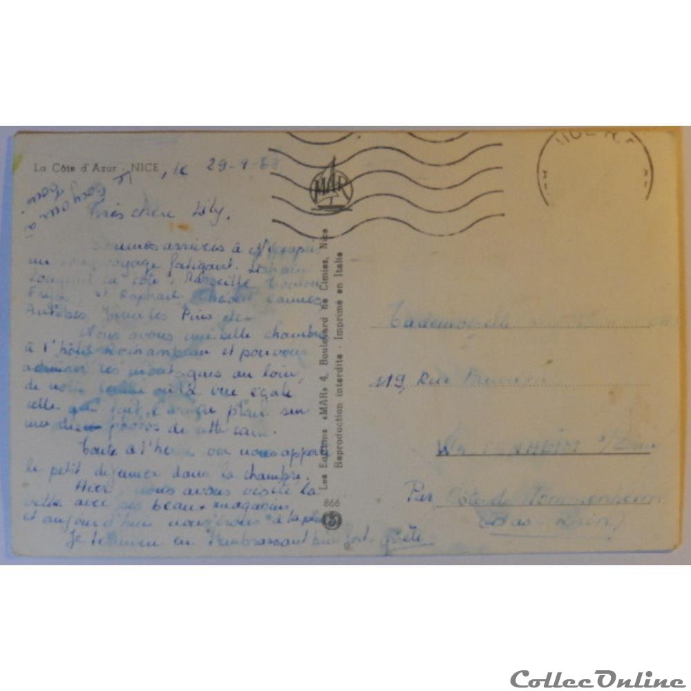 CPA des Alpes-Maritimes, Nice carte postale france provence cote azur cpa des alpes maritimes nice
