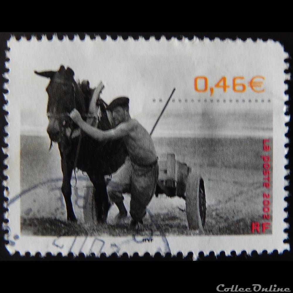 03519 Pêcheur de sable 0.46€ de 2002 3 timbre france 03519 pecheur de sable 0 46 de 2002