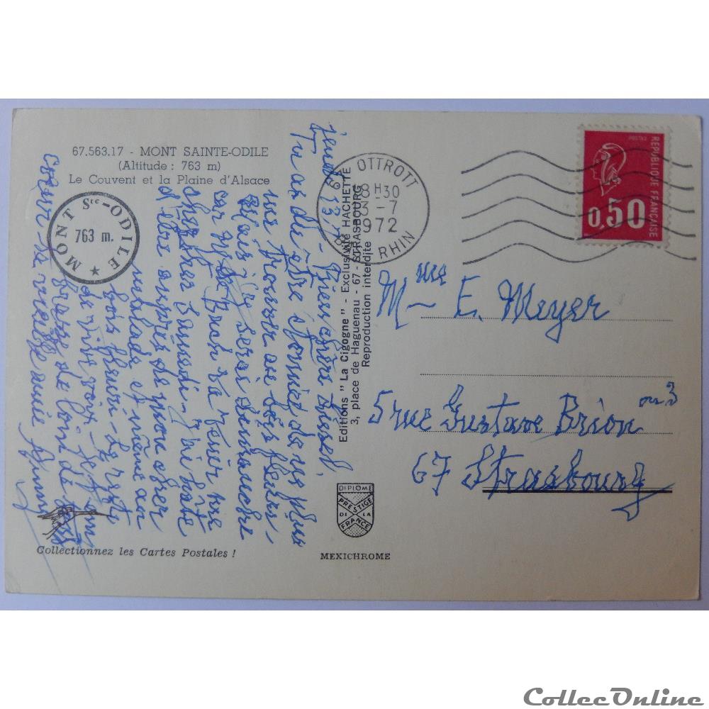 CPA MONT Ste ODILE 67