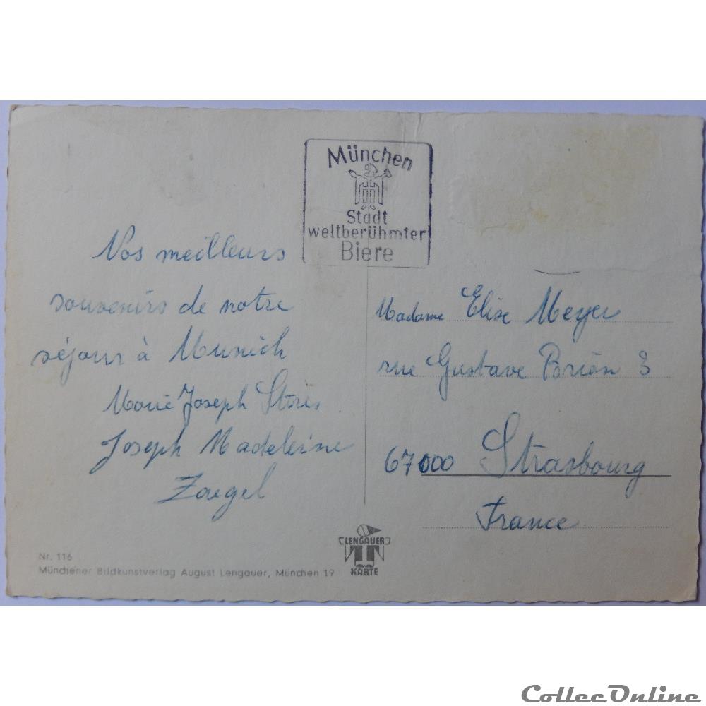 carte postale europe bretagne cp allemagne baviere munich