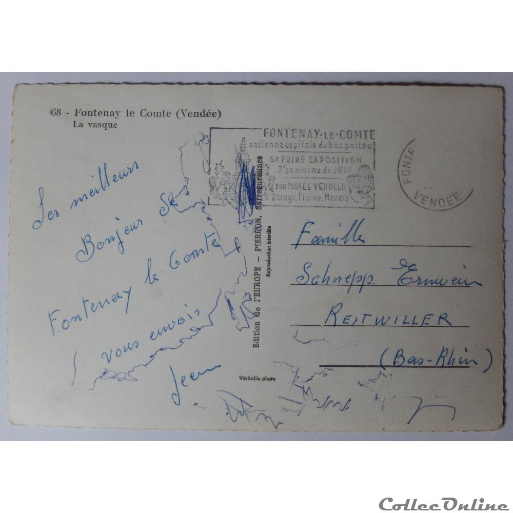 CPA de Vendée, Fontenay le Comte, la Vasque carte postale france pay loire cpa de vendee fontenay le comte la vasque