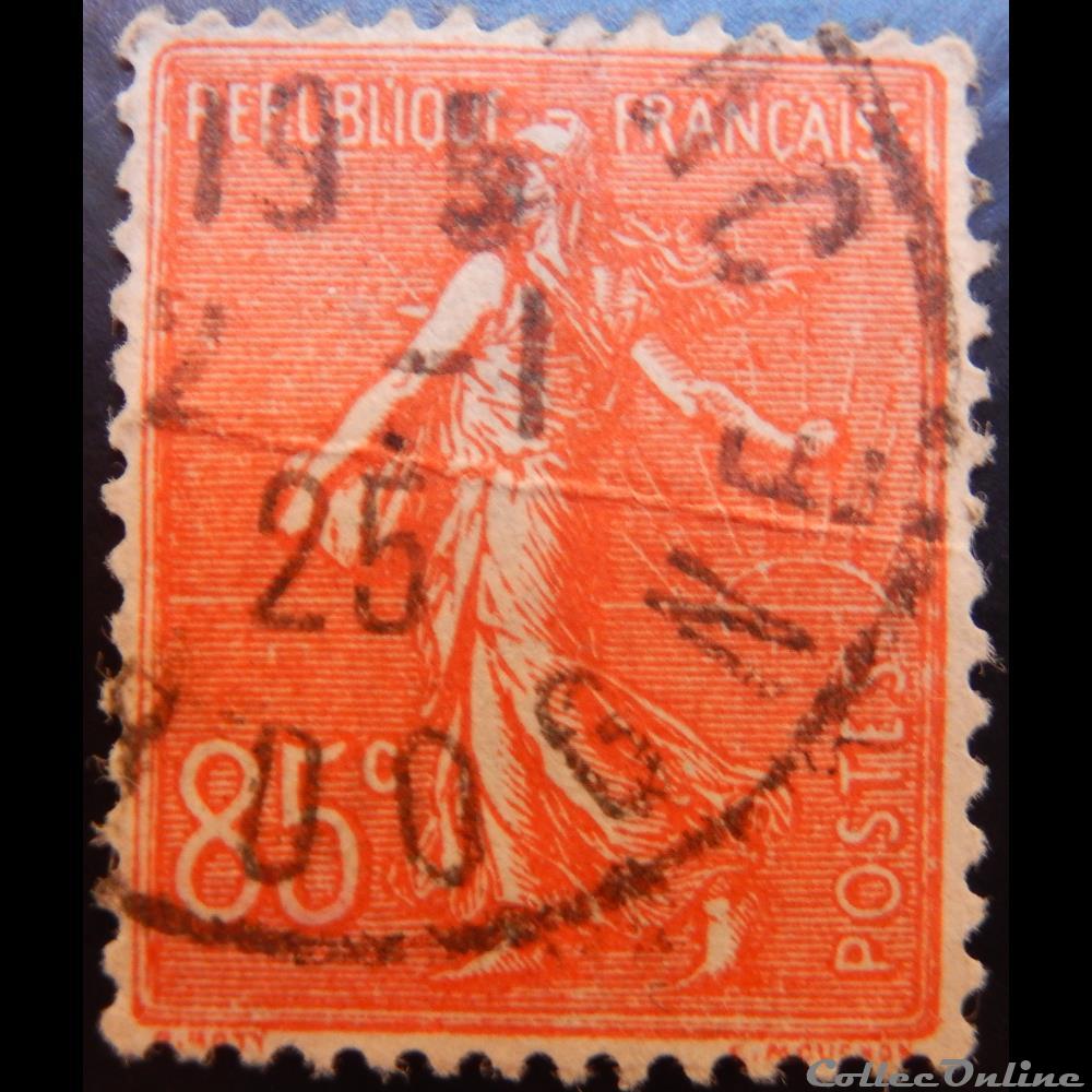 00204 Semeuse lignée 2ème série 85c rouge timbre france 00204 semeuse lignee 2eme serie 85c rouge