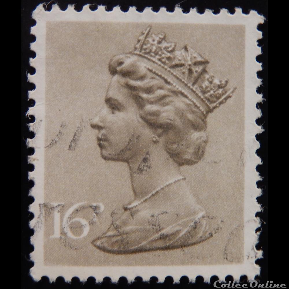 Royaume-Uni 01076 reine Elisabeth II 16p de 1983 timbre europe royaume uni 01076 reine elisabeth ii 16p de 1983