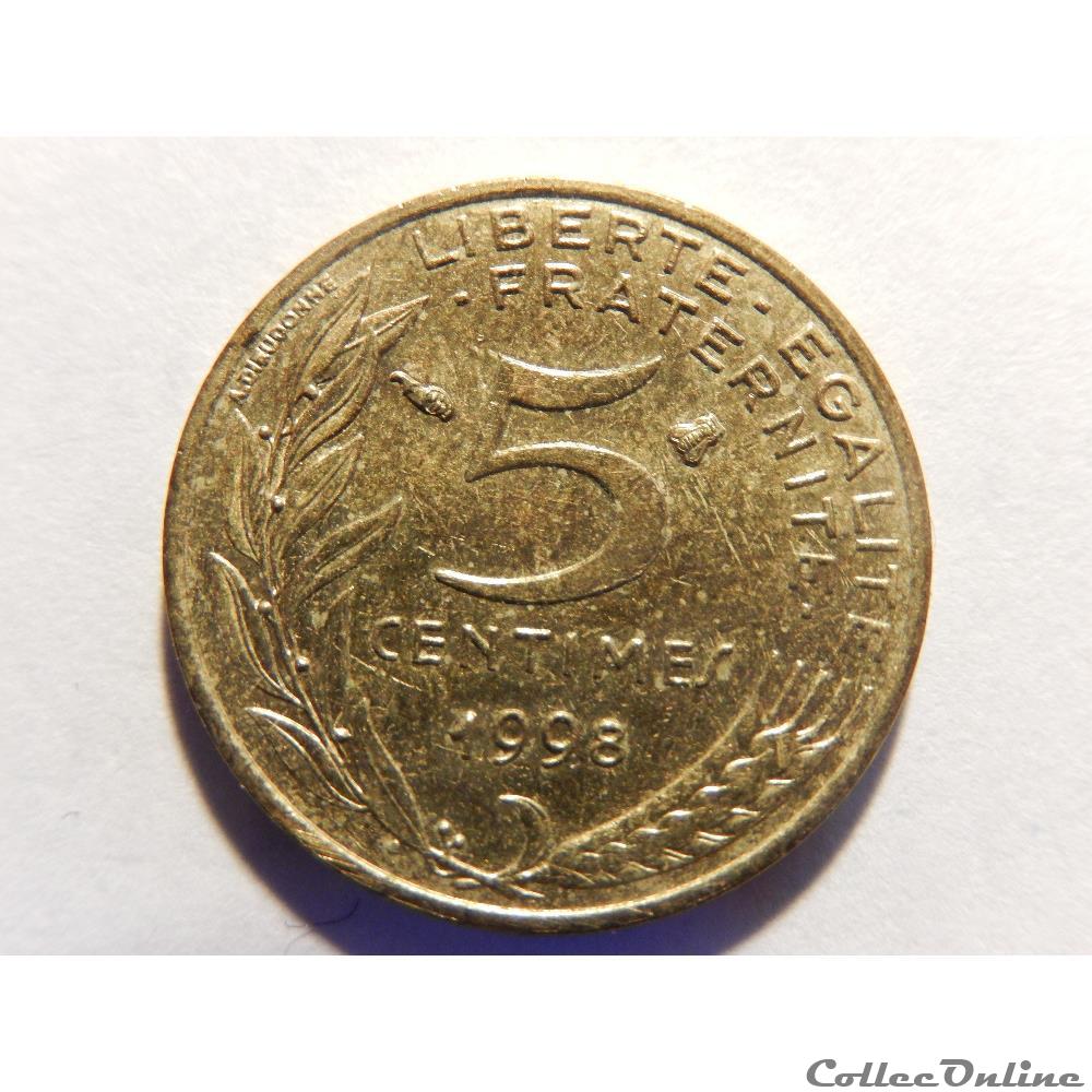 5 centimes Marianne 1998 monnaie france moderne 5 centimes marianne 1998