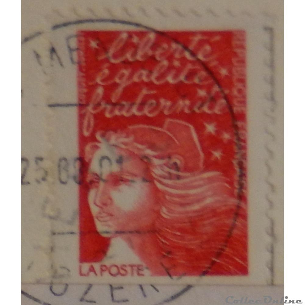 03083 Marianne de Luquet rose foncé sans valeur de 1997 2 timbre france 03083 marianne de luquet rose fonce sans valeur de 1997