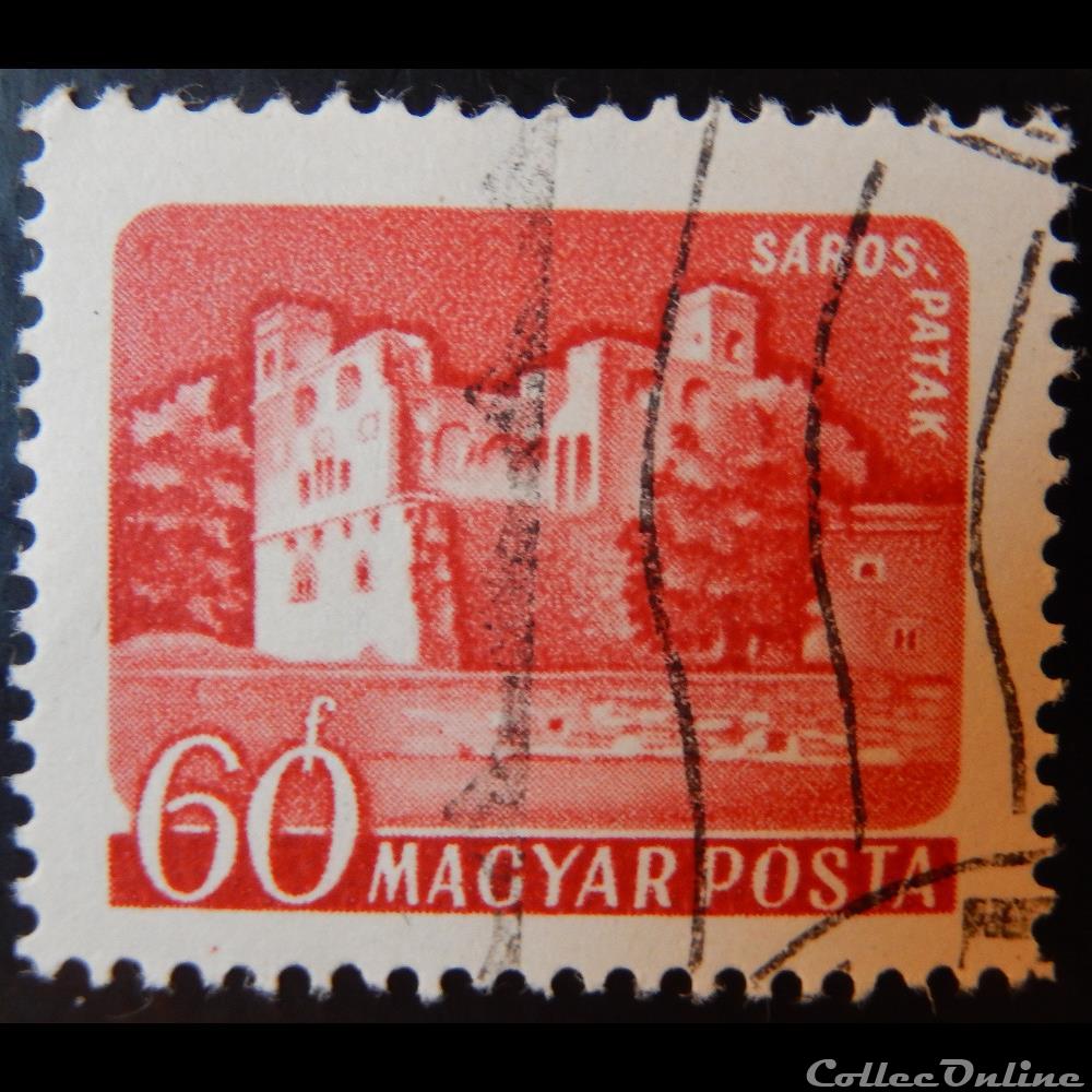 Hongrie 01338 Sarospatak 60f de 1960 2 timbre europe hongrie 01338 sarospatak 60f de 1960