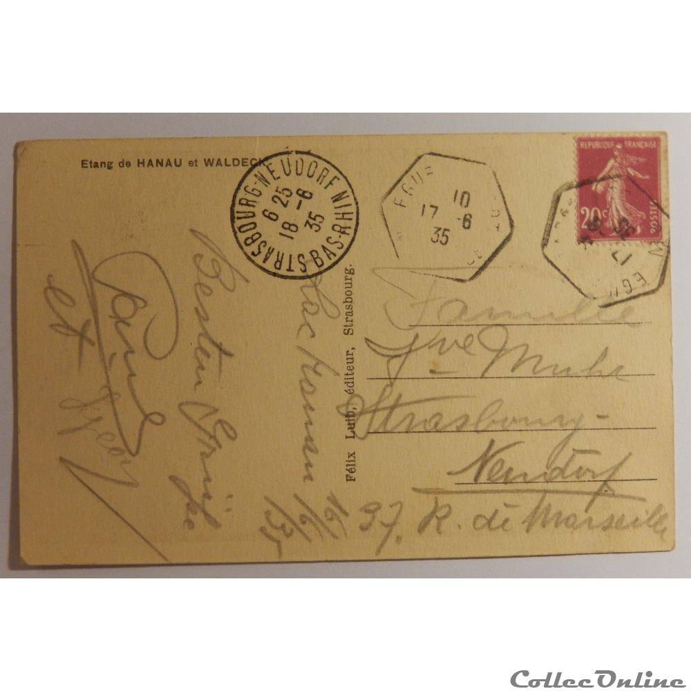 CPA de l'étang de Hanau, Bas-Rhin carte postale france alsace cpa de etang de hanau bas rhin