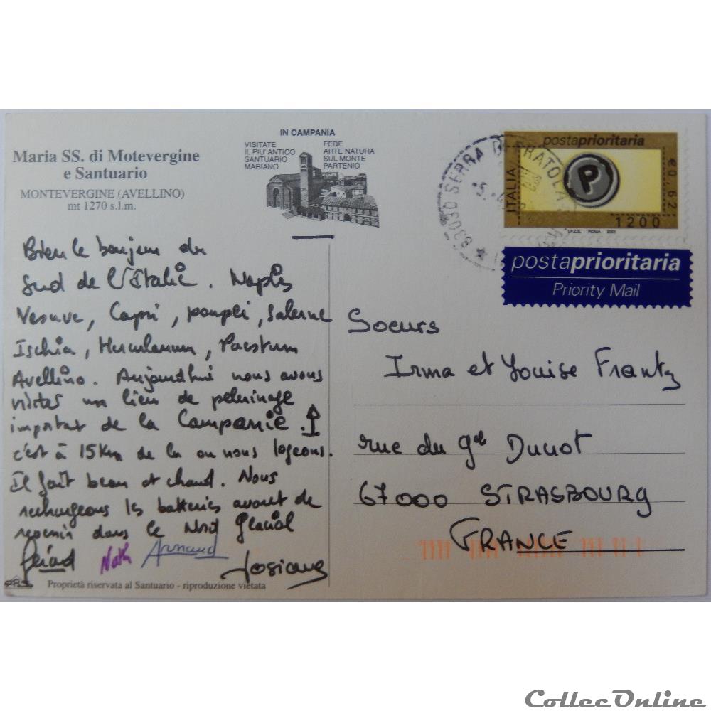 CP d'Italie, Campanie, Montevergine carte postale europe outre mer cp italie campanie montevergine